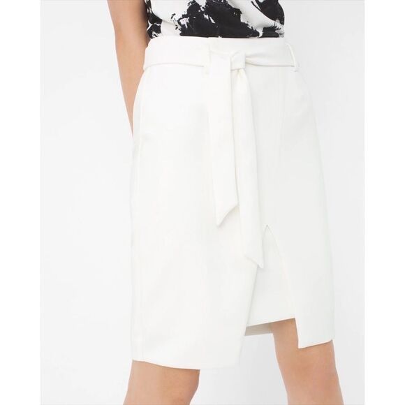 White House Black Market Tie-Belt pencil skirt 00 - Picture 14 of 14